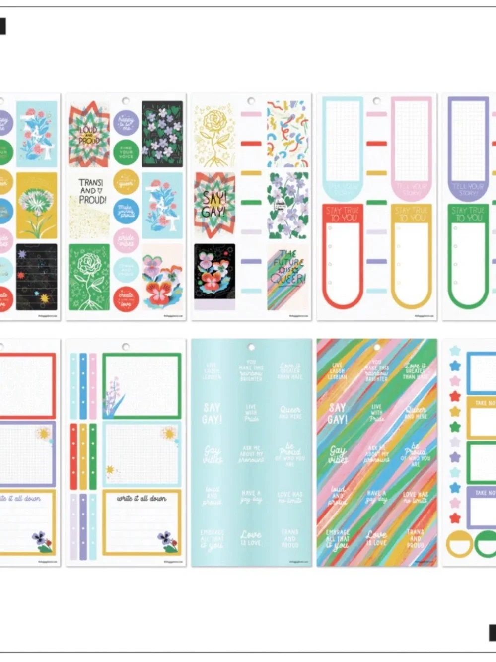 The Happy Planner Bug Robbins x Happy Planner Blooming With Pride